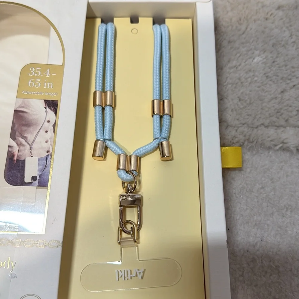 Artikl Universal Crossbody Phone Strap in Blue and Gold